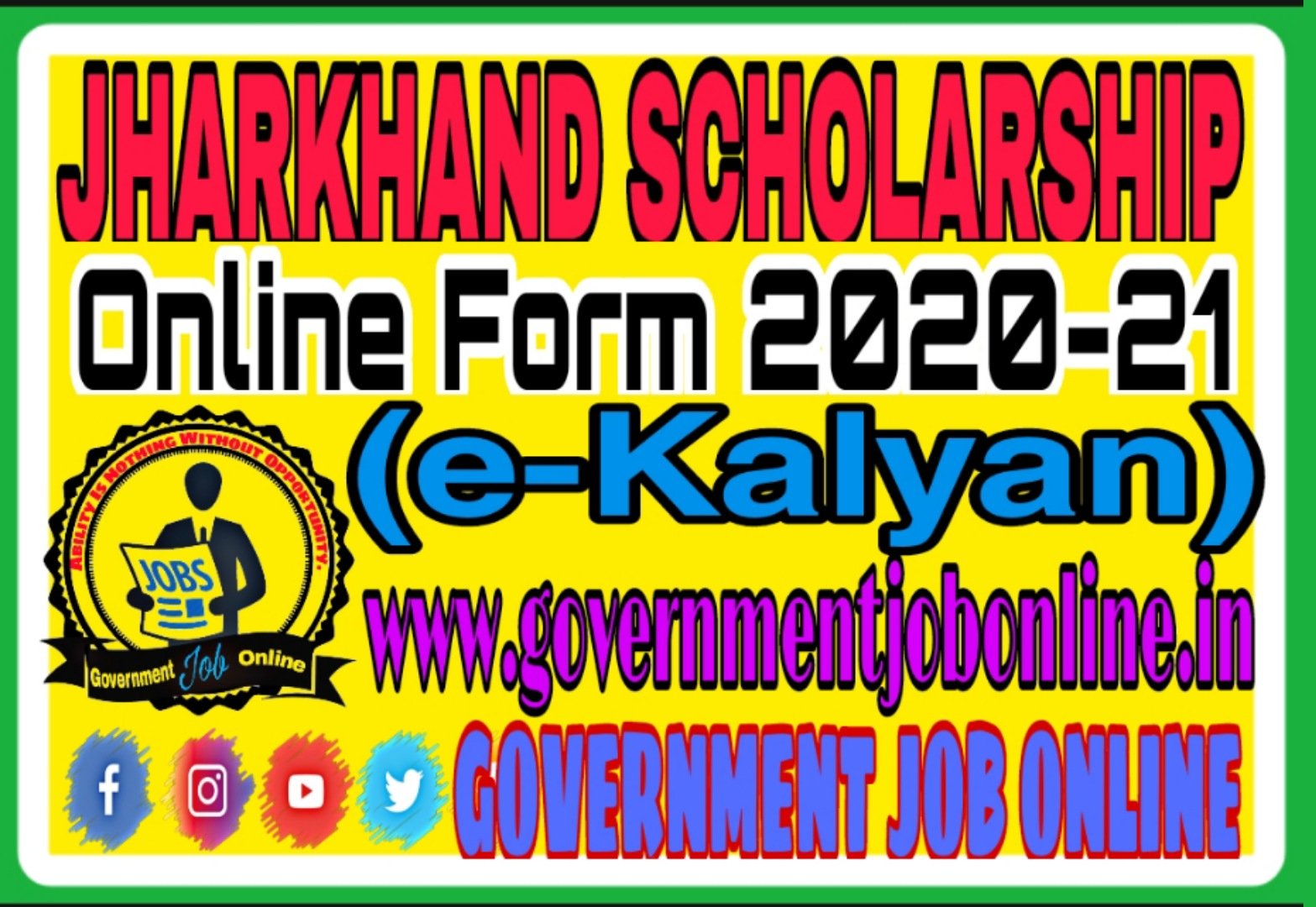 Jharkhand Scholarship Online Form 2021-22, Jharkhand Scholarship Online Form 2021-22