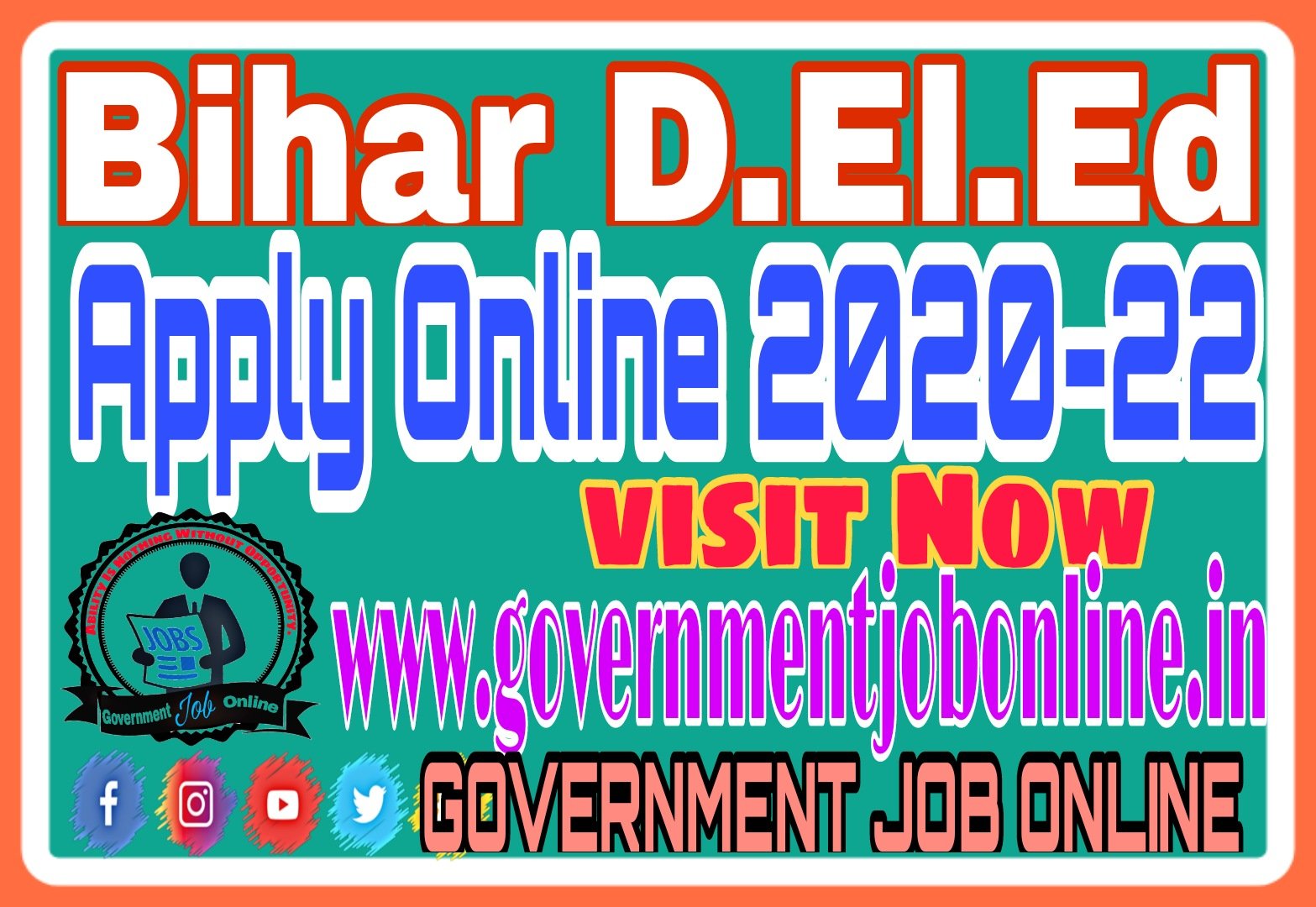 Bihar D.El.Ed Apply Online 2020-22, Bihar DElEd District Wise Admission 2021 Online Form