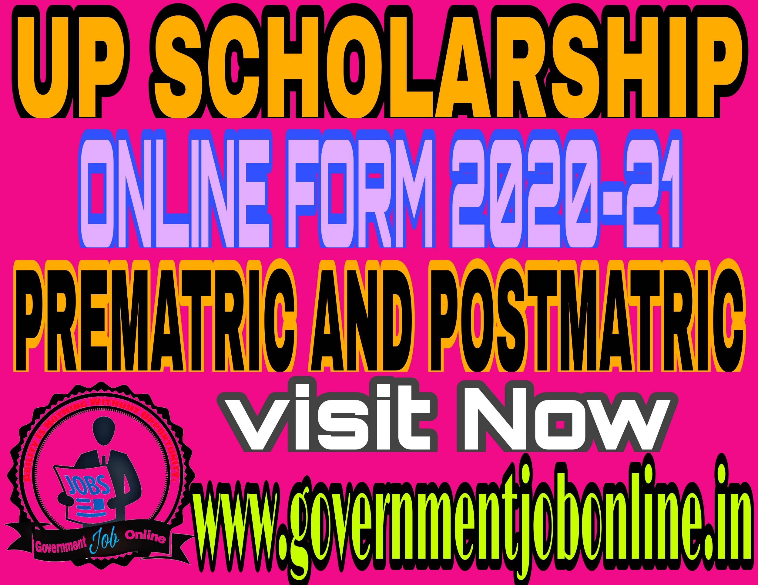 Up scholarship online form 2020-21 prematric and postmatric, UP Scholarship Online Form 2021-2022