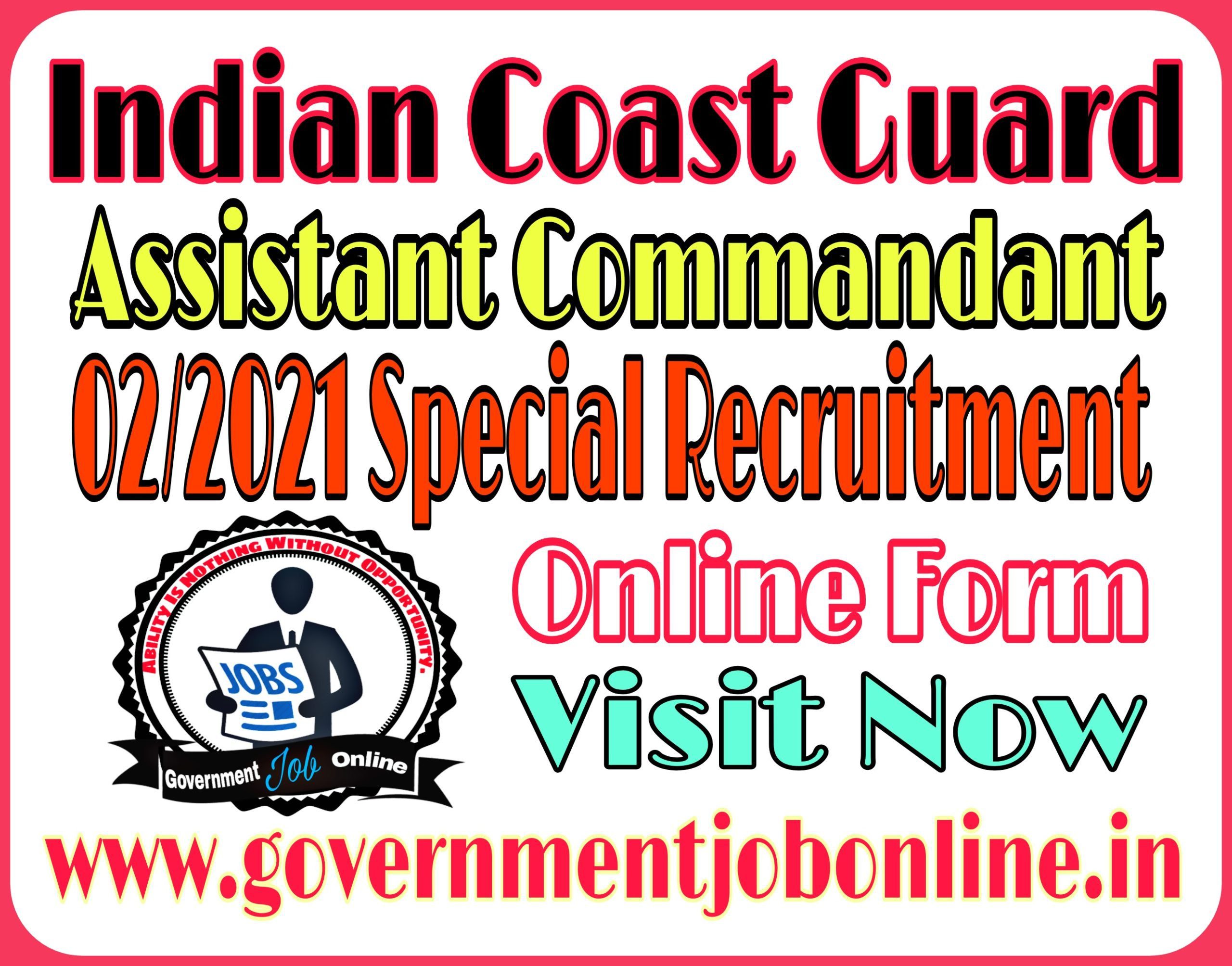 Indian Coast Guard AC Online Form 2021