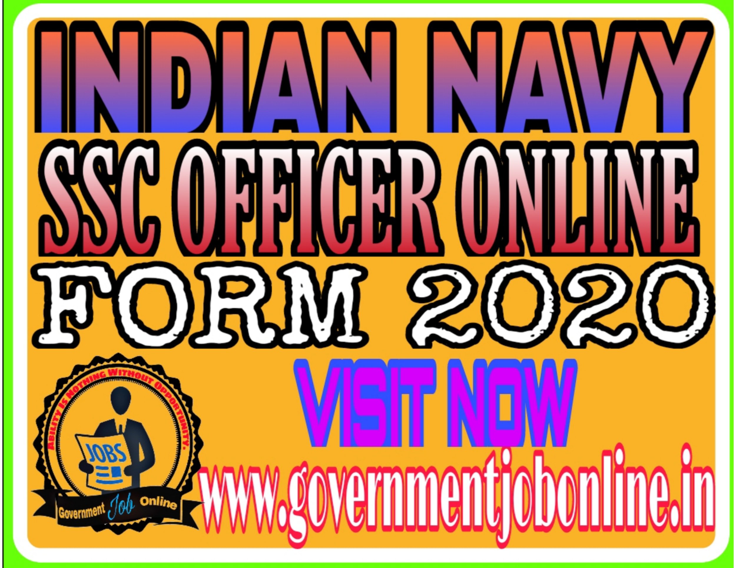 Navy SSC Officers Recruitment Online Form 2020
