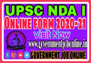 UPSC NDA 1 Online Form 2021, UPSC NDA II Online Form 2021