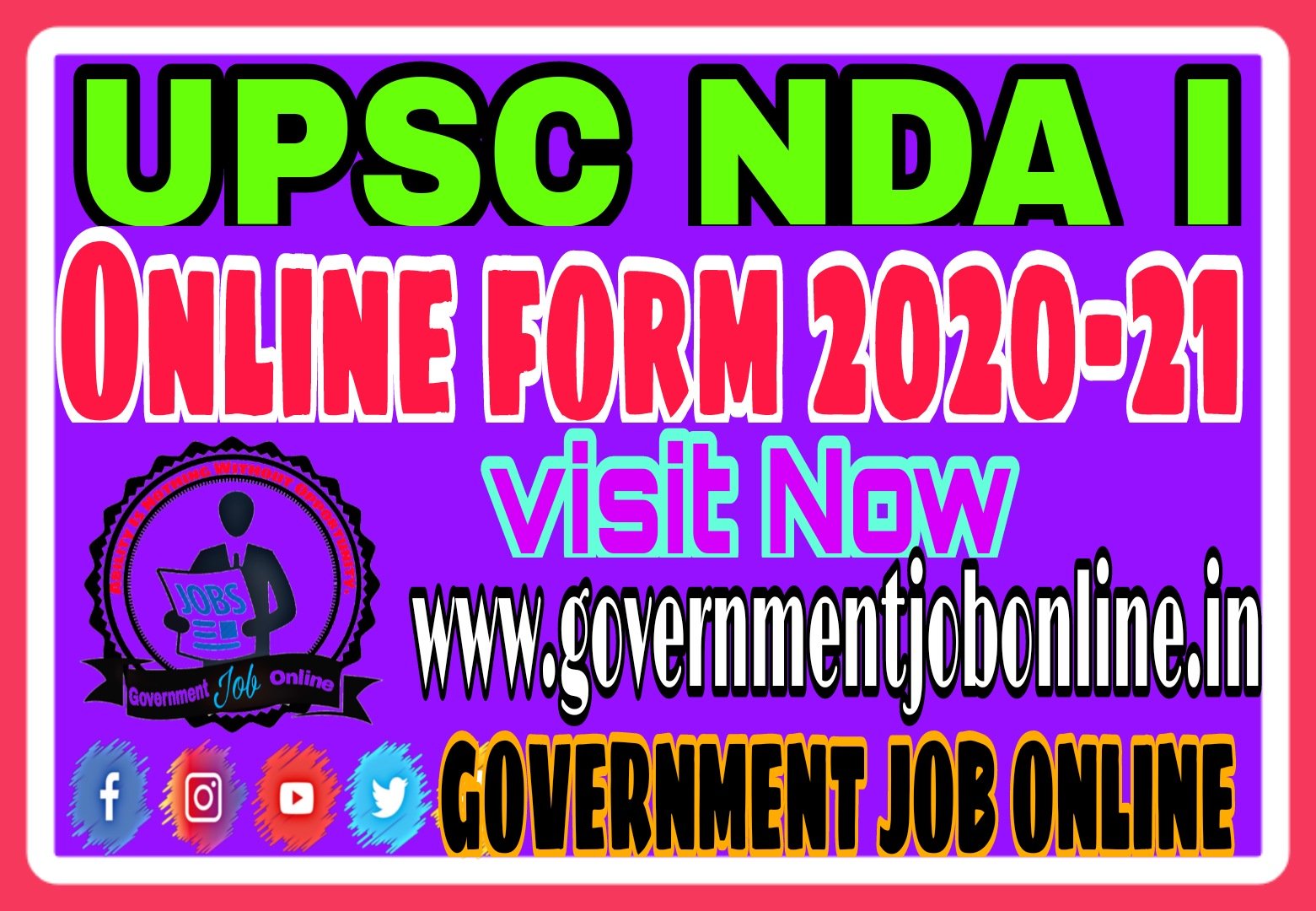 UPSC NDA 1 Online Form 2021
