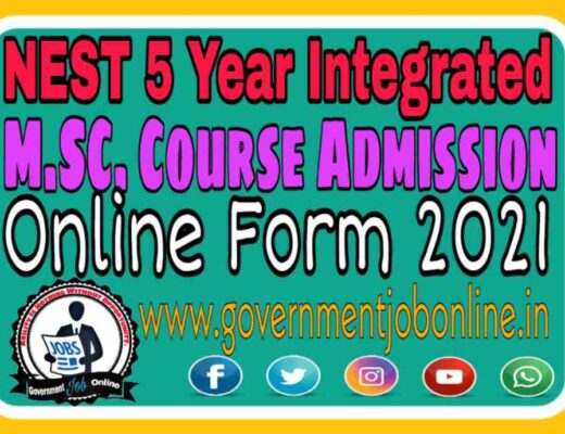 NEST Online Admission Form 2021