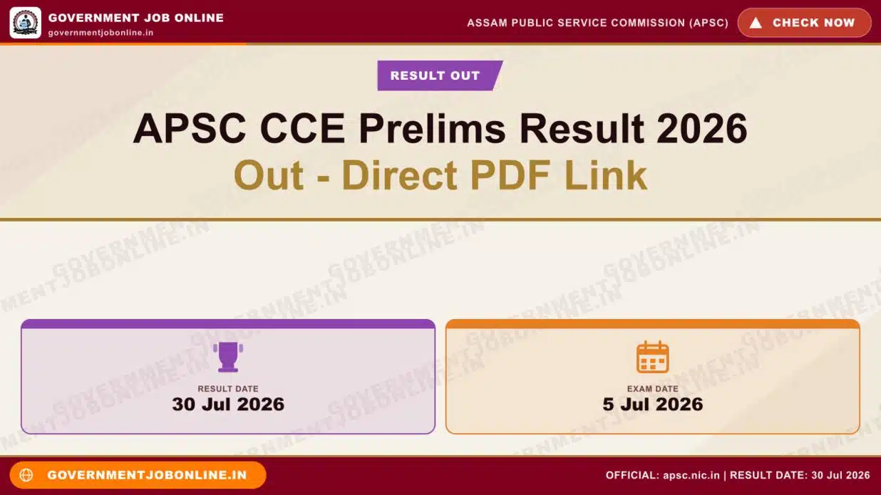 APSC CCE Prelims Result 2026 Out – Direct PDF Link 1 APSC CCE Prelims Result 2026 Out – Direct PDF Link