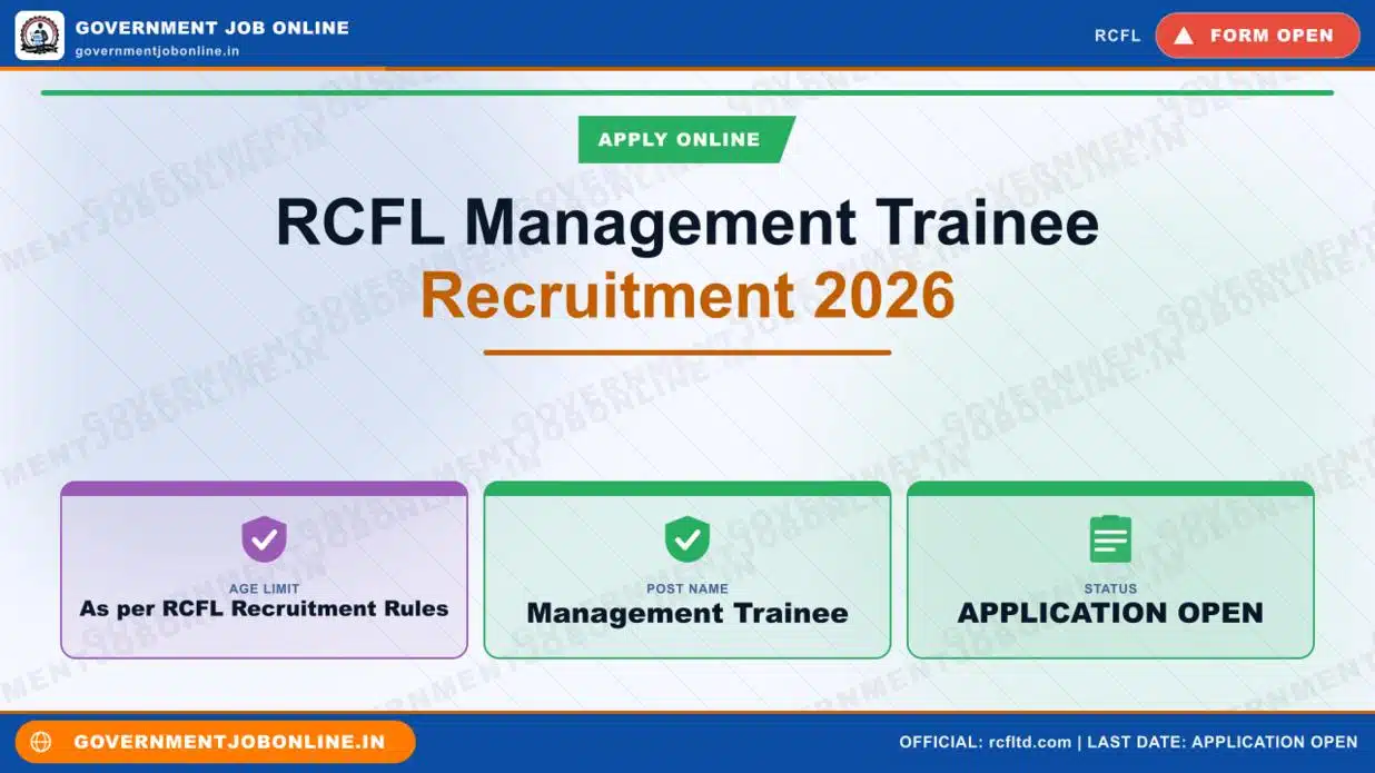 RCFL Management Trainee Recruitment 2026 - Apply Online 1 RCFL Management Trainee Recruitment 2026 - Apply Online