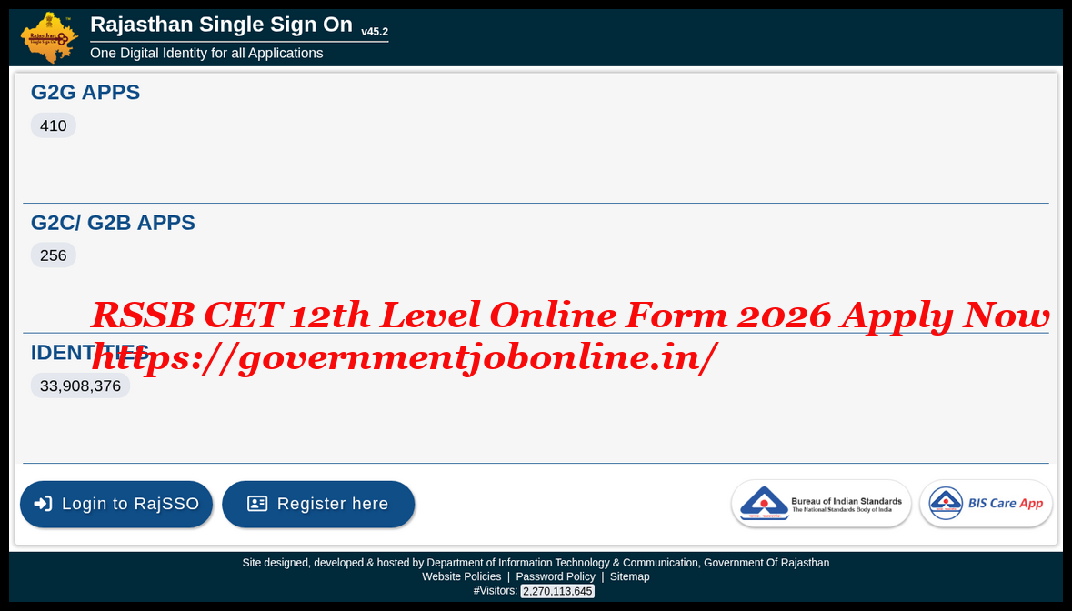RSSB CET 12th Level Online Form 2026 Apply Now 1 RSSB CET 12th Level Online Form 2026 Apply Now