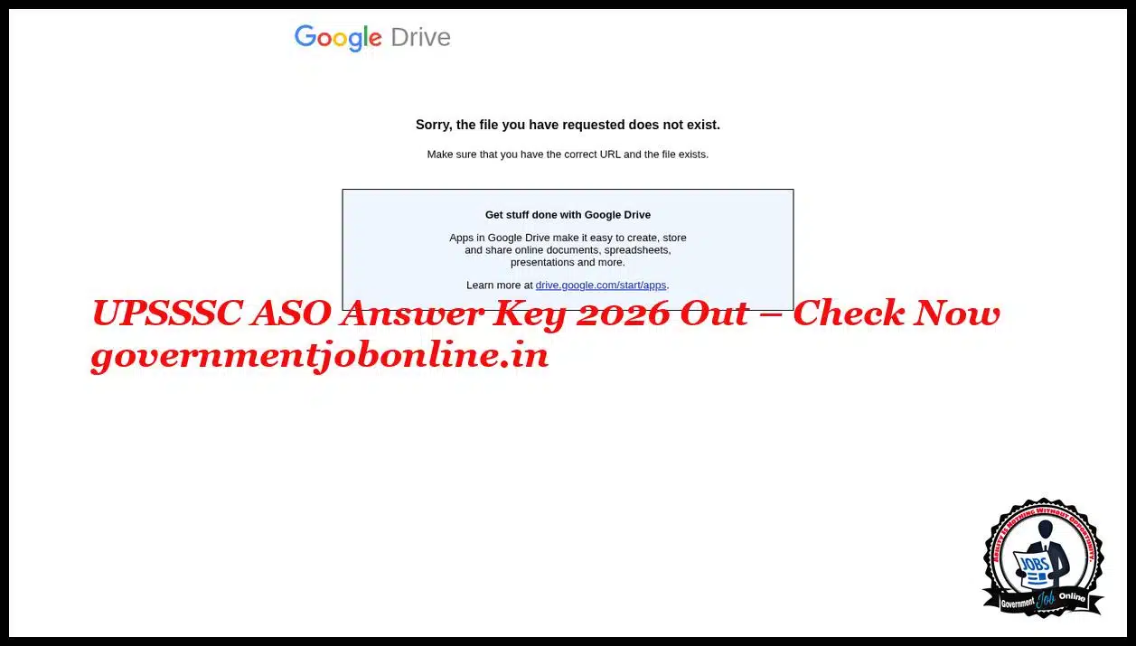 UPSSSC ASO Answer Key 2026 Out – Check Now UPSSSC ASO Answer Key 2026 Out – Check Now