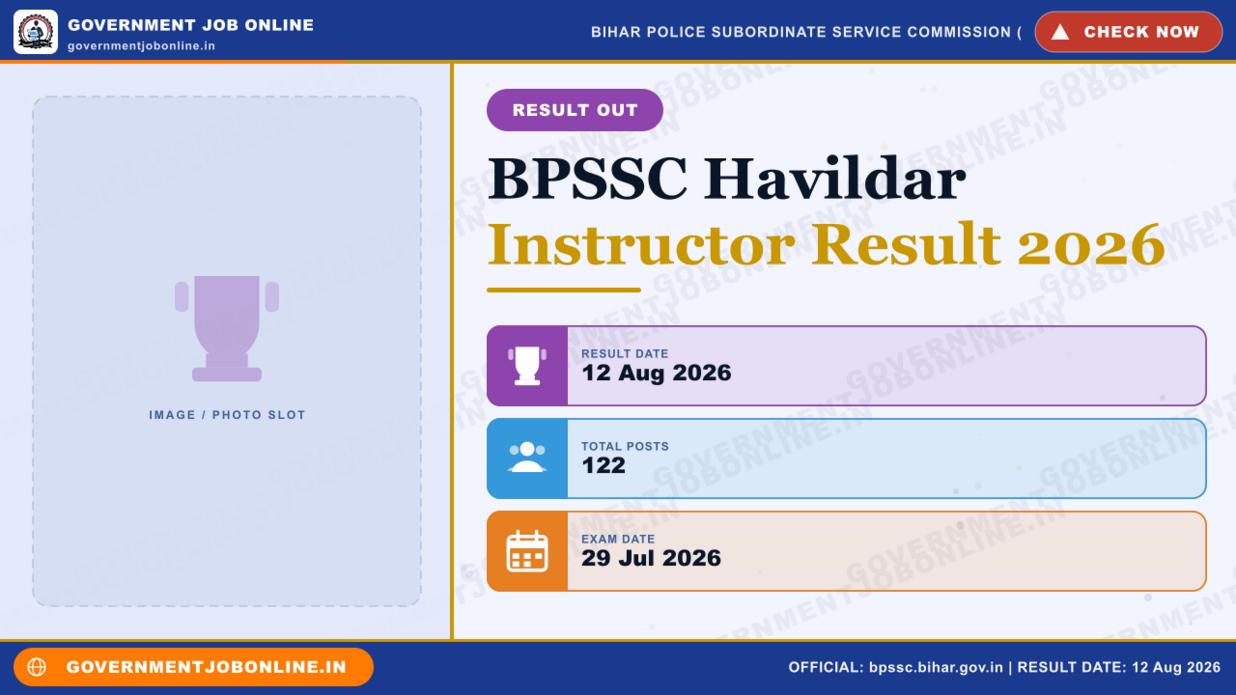 BPSSC Havildar Instructor Result 2026 – Check Now 1 BPSSC Havildar Instructor Result 2026 – Check Now