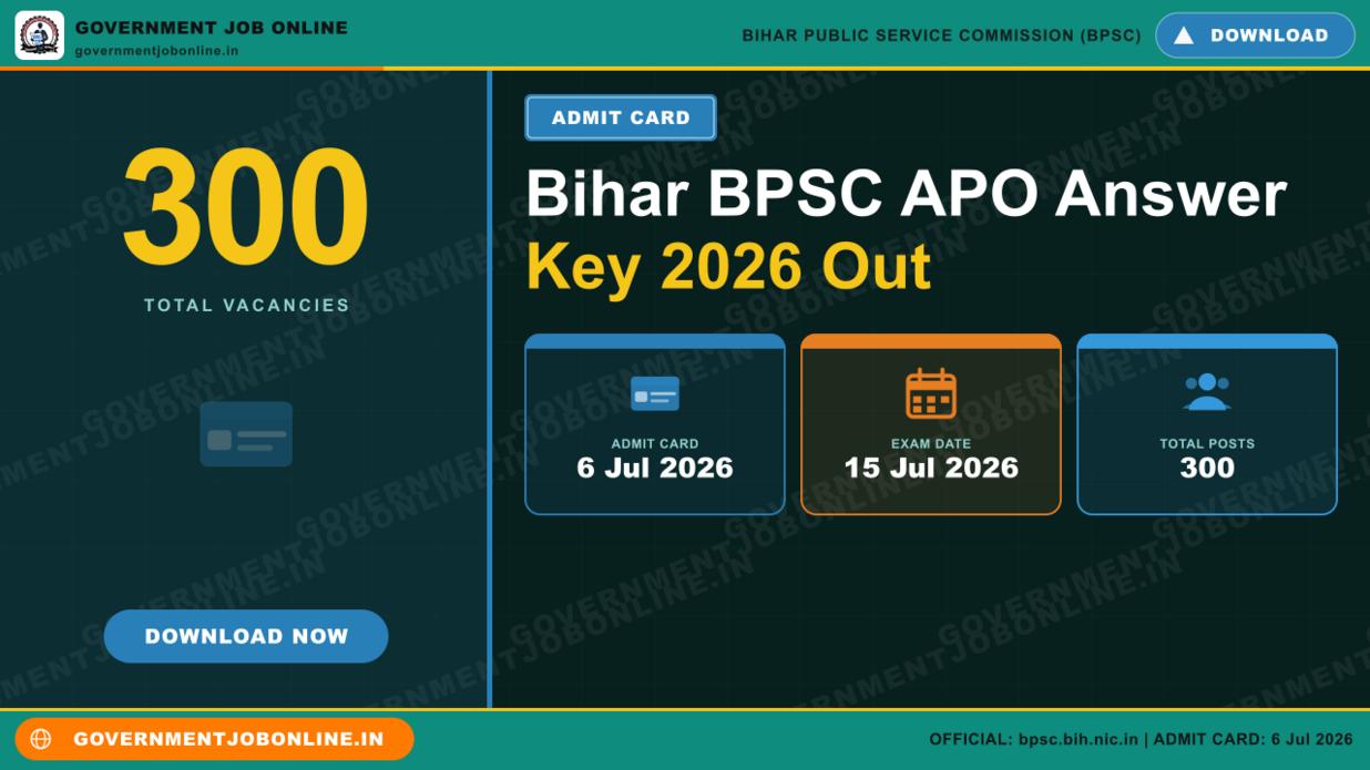 Bihar BPSC APO Answer Key 2026 Out – Check Now 1 Bihar BPSC APO Answer Key 2026 Out – Check Now