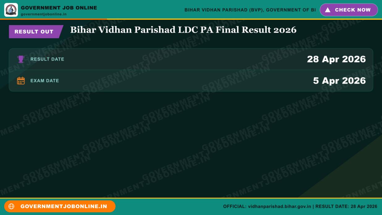 Bihar Vidhan Parishad LDC PA Final Result 2026 – Check Now 1 Bihar Vidhan Parishad LDC PA Final Result 2026 – Check Now