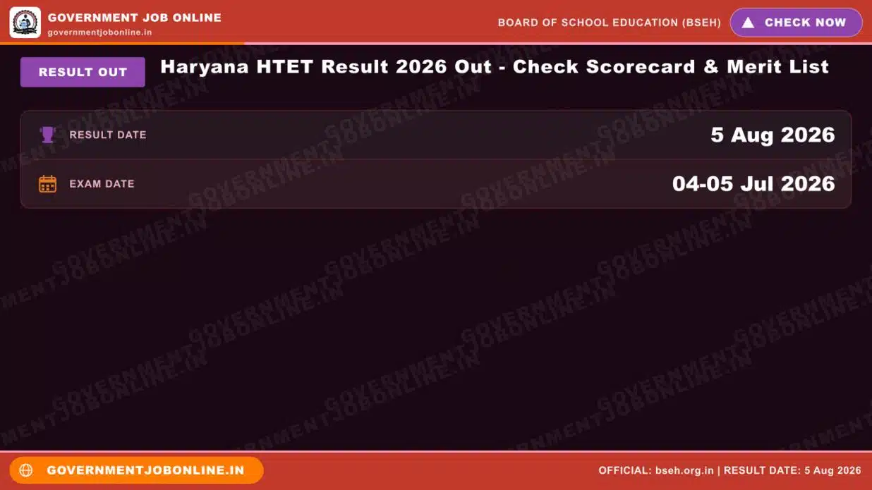 Haryana HTET Result 2026 Out – Check Scorecard & Merit List 1 Haryana HTET Result 2026 Out – Check Scorecard & Merit List