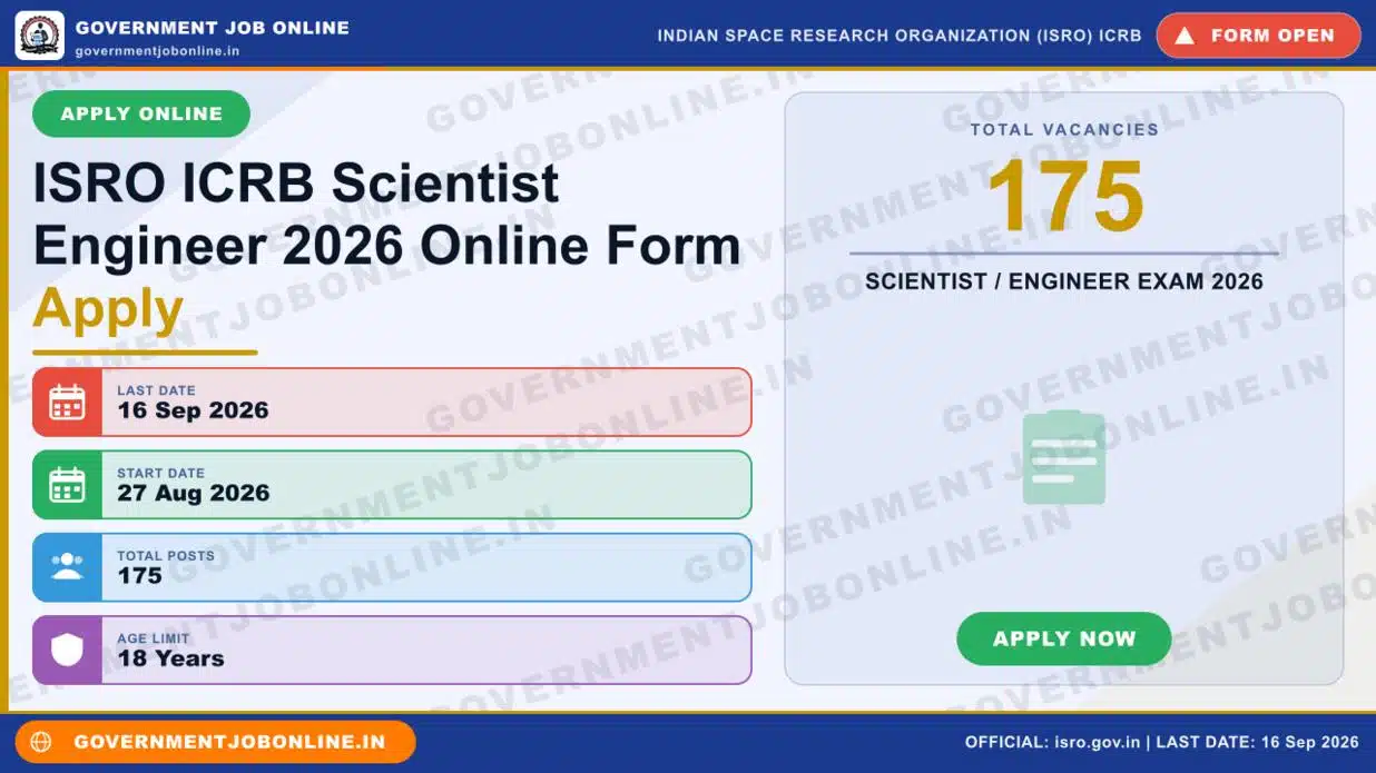 ISRO ICRB Scientist Engineer 2026 Online Form Apply 1 ISRO ICRB Scientist Engineer 2026 Online Form Apply