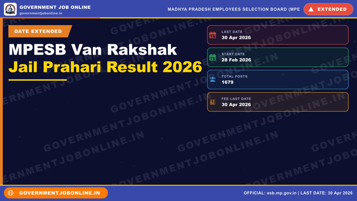 MPESB Van Rakshak Jail Prahari Result 2026 – Check Now 1 MPESB Van Rakshak Jail Prahari Result 2026 – Check Now
