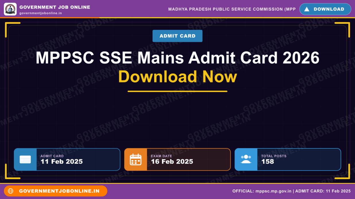 MPPSC SSE Mains Admit Card 2026 Download Now 1 MPPSC SSE Mains Admit Card 2026 Download Now