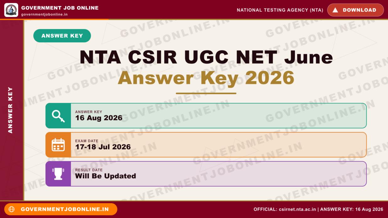 NTA CSIR UGC NET June Answer Key 2026 - Check Now 1 NTA CSIR UGC NET June Answer Key 2026 - Check Now