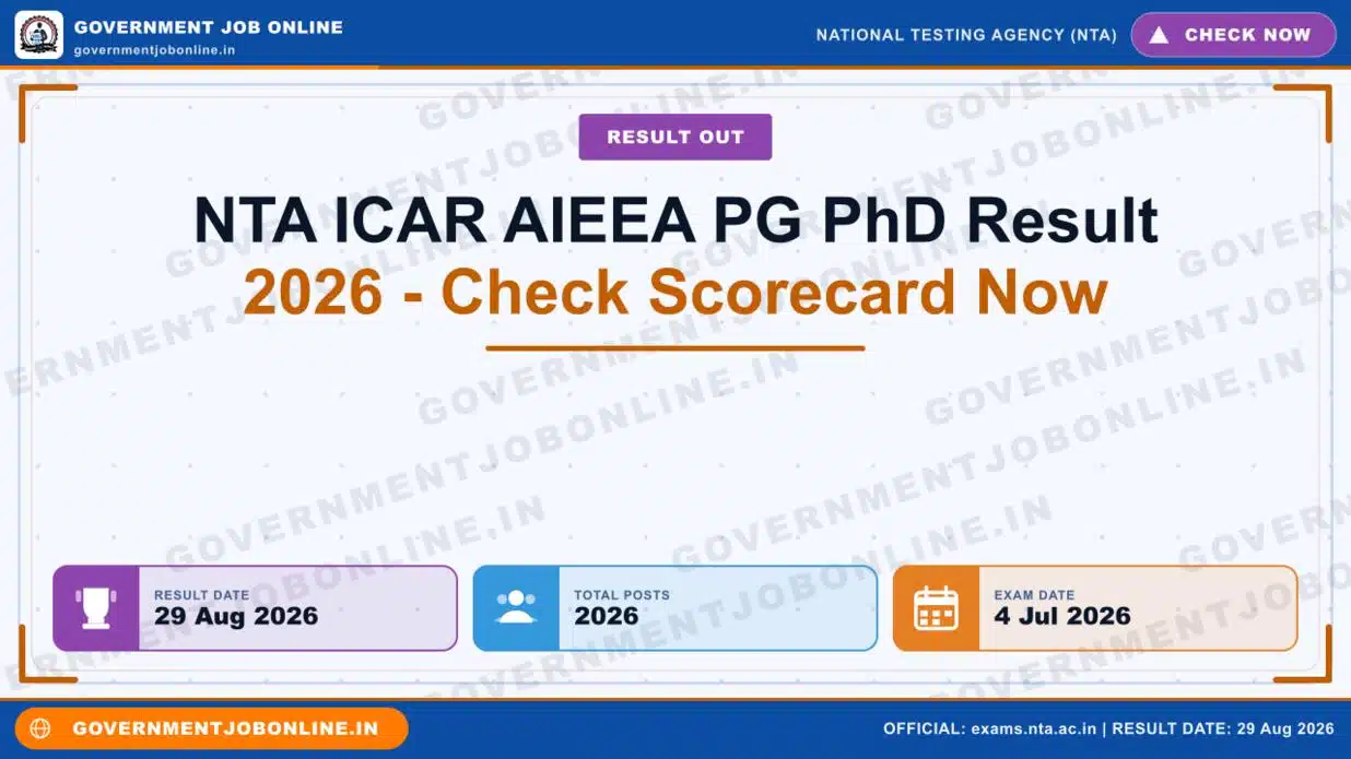 NTA ICAR AIEEA PG PhD Result 2026 – Check Scorecard Now 1 NTA ICAR AIEEA PG PhD Result 2026 – Check Scorecard Now