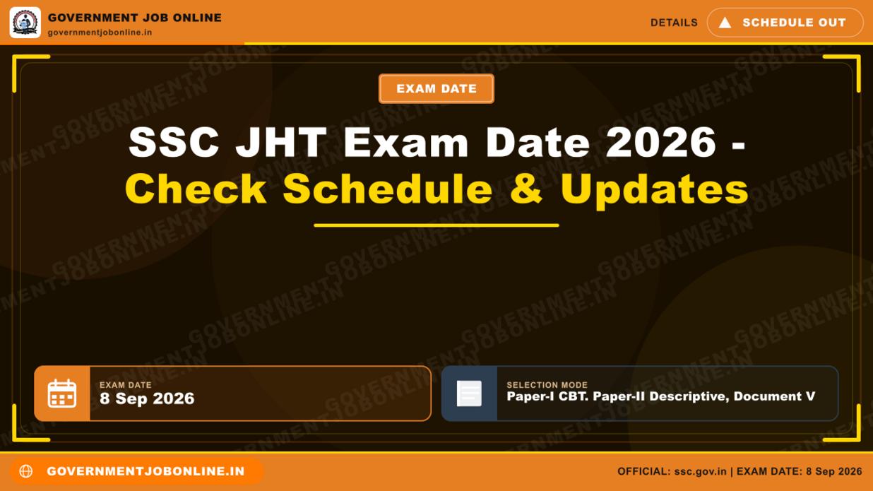 SSC JHT Exam Date 2026 – Check Schedule & Updates 1 SSC JHT Exam Date 2026 – Check Schedule & Updates