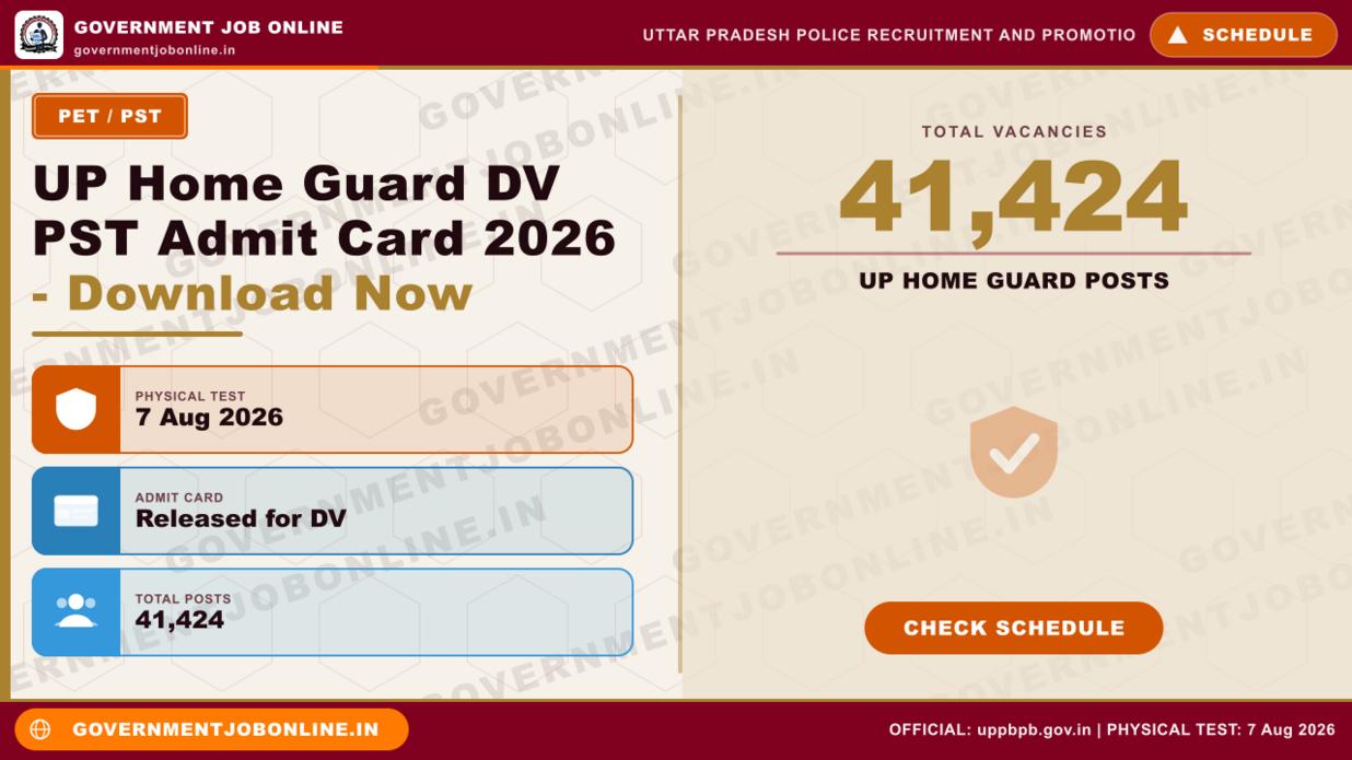 UP Home Guard DV PST Admit Card 2026 – Download Now 1 UP Home Guard DV PST Admit Card 2026 – Download Now