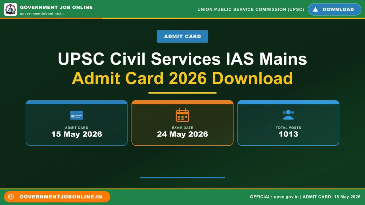 UPSC Civil Services IAS Mains Admit Card 2026 Download 1 UPSC Civil Services IAS Mains Admit Card 2026 Download
