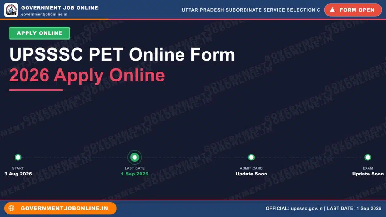 UPSSSC PET Online Form 2026 Apply Online UPSSSC PET Online Form 2026 Apply Online