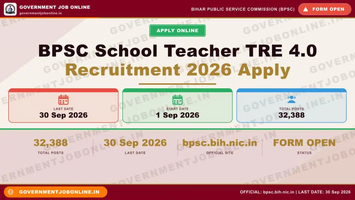 BPSC School Teacher TRE 4.0 Recruitment 2026 Apply BPSC School Teacher TRE 4.0 Recruitment 2026 Apply