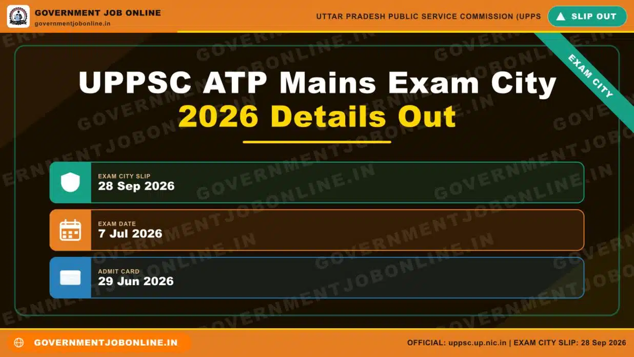 UPPSC ATP Mains Exam City 2026 Details Out 1 UPPSC ATP Mains Exam City 2026 Details Out