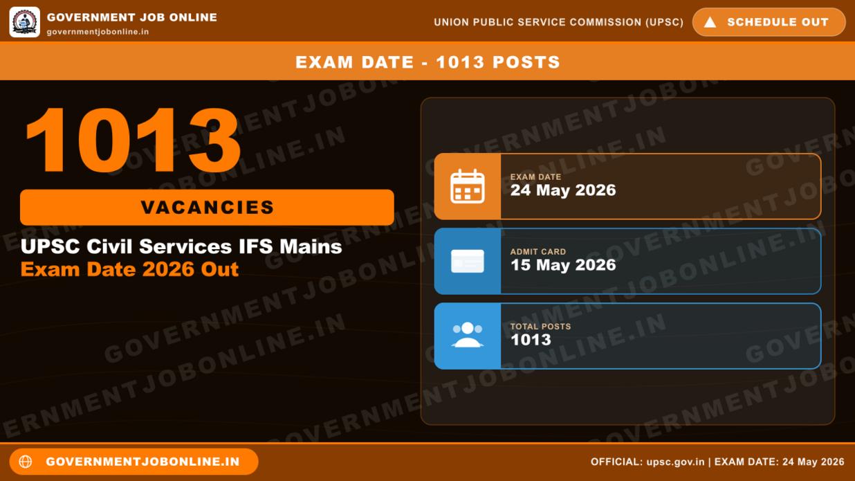 UPSC Civil Services IFS Mains Exam Date 2026 Out 1 UPSC Civil Services IFS Mains Exam Date 2026 Out