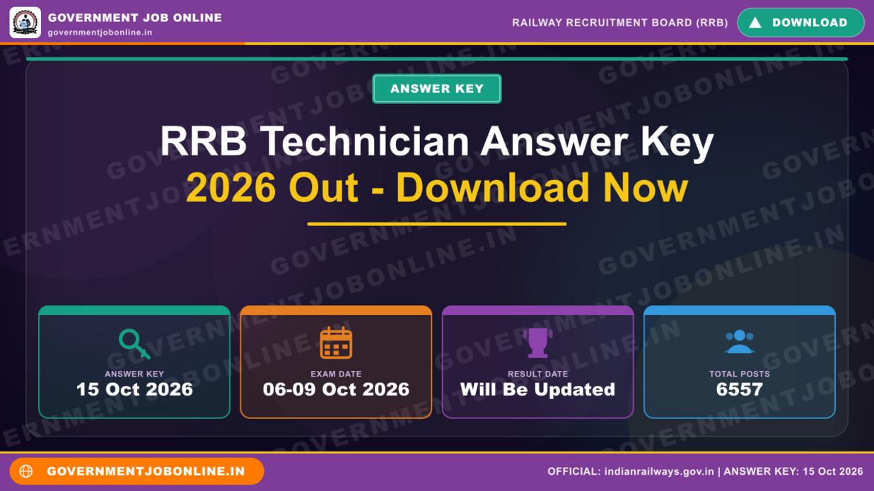 RRB Technician Answer Key 2026 Out – Download Now 1 RRB Technician Answer Key 2026 Out – Download Now
