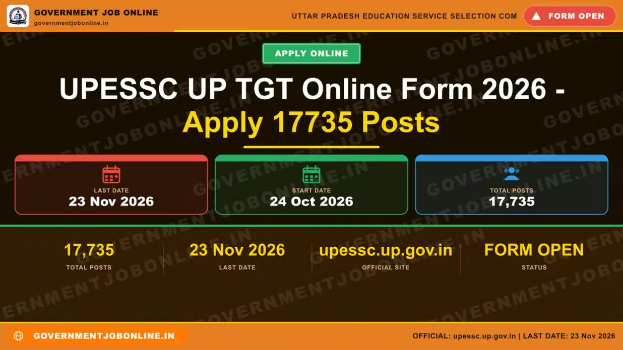 UPESSC UP TGT Online Form 2026 - Apply for 17735 Posts 1 UPESSC UP TGT Online Form 2026 - Apply for 17735 Posts