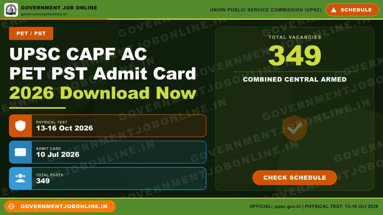 UPSC CAPF AC PET PST Admit Card 2026 Download Now 1 UPSC CAPF AC PET PST Admit Card 2026 Download Now
